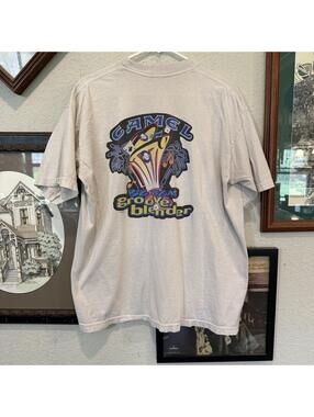 Vintage 1996 RARE Camel Big Vegas Groove Blender Mens Promo Shirt Size XL